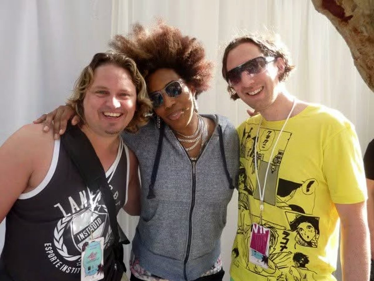 Bimbos with Macy Gray at the Miami Winter Music Conference